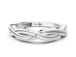 White gold Infinity Twisted Plain Band