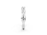 White gold Infinity Twisted Plain Band_2