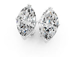 White gold Marquise Cut Diamond Stud Earrings_1