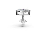 White gold Marquise Cut Diamond Stud Earrings_2