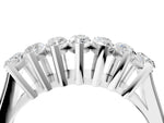 White gold Marquise Diamond Prong Set White Gold Curved Band_4