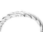 White gold Marquise Diamond Twist Eternity Band with Bezel Setting_4