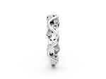 White gold Marquise Diamond Vine Eternity Band with Bezel Setting_2