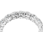 White gold Oval Cut Diamond Eternity Band with Shared Prong Setting_4