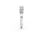 White gold Oval Diamond Shared Prong Eternity Band_2