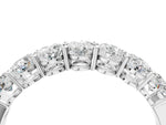 White gold Oval Diamond Shared Prong Eternity Band_4