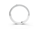 White gold Pavé Round Diamond Channel Set Band_3