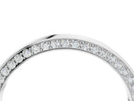 White gold Pavé Round Diamond Channel Set Band_4