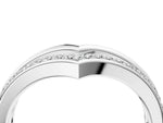 White gold Pavé Round Diamond Chevron Band with Channel Setting_4