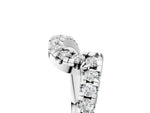 White gold Pavé Round Diamond Chevron Band with Prong Setting_5
