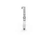 White gold Pavé Round Diamond Contour Band with Channel Setting_2