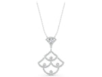 White gold Pavé Round Diamond Fan Prong Pendant_1