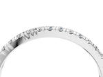 White gold Pavé Round Diamond Half Eternity Band with Shared Prong Setting_4