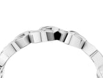 White gold Pavé Round Diamond Interlocking Eternity Band with Bezel Prong Setting_4