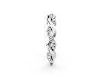 White gold Pavé Round Diamond Twist Eternity Band with Shared Prong Setting_2