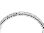 White gold Pavé Round Diamond White Gold Eternity Band_4
