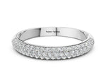White gold Pavé Round Diamond White Gold Eternity Band