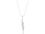 White gold Pavé Set Lightning Bolt Pendant with Round Cut Stones_1
