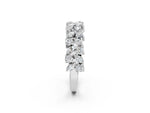 White gold Pave Marquise and Round Diamond Eternity Band with Prong Setting_2