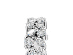 White gold Pave Marquise and Round Diamond Eternity Band with Prong Setting_5