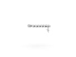 White gold Pear Diamond Cascading Leaf Drop Earrings_2