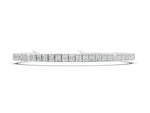 White gold Princess Cut Channel Set Diamond Tennis Bracelet