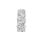 White gold Princess Cut Diamond Channel-Set Eternity Band with Prong Setting_5
