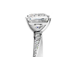 White gold Princess Cut Diamond Engagement Ring with Side Stone Accents and Four-Prong Setting_5