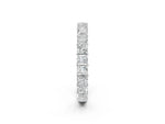 White gold Princess Cut Diamond Eternity Band with Channel Setting and Shared Prong_2