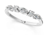 White gold Prong Set Round Diamond Half-Eternity Band_1
