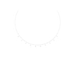 White gold Round Bezel Set Diamond Station Necklace with Cable Chain_1