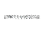 White gold Round Brilliant Diamond Tennis Bracelet with Channel Set S-Shaped Prong Setting