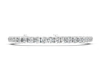 White gold Round Brilliant Diamond Tennis Bracelet with Prong Setting