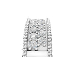 White gold Round Cut Diamond Pave Eternity Band with Bead Prong Setting_5