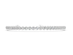 White gold Round Cut Diamond Tennis Bracelet with Prong Setting and Twisted Band