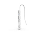 White gold Round Diamond Bar Drop Earrings with Bezel Setting_1