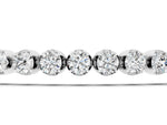 White gold Round Diamond Bezel Tennis Bracelet_9