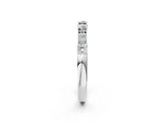 White gold Round Diamond Channel Set Eternity Band with Prong Setting_2