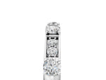 White gold Round Diamond Channel Set Eternity Band with Prong Setting_5