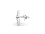White gold Round Diamond Evil Eye Stud Earrings_1