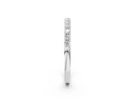 White gold Round Diamond Half-Eternity Band with Shared Prong Setting_2