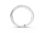 White gold Round Diamond Pavé Eternity Band with Micro Prong Setting_3
