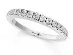 White gold Round Diamond Pavé Eternity Band with U-Prong Setting_1