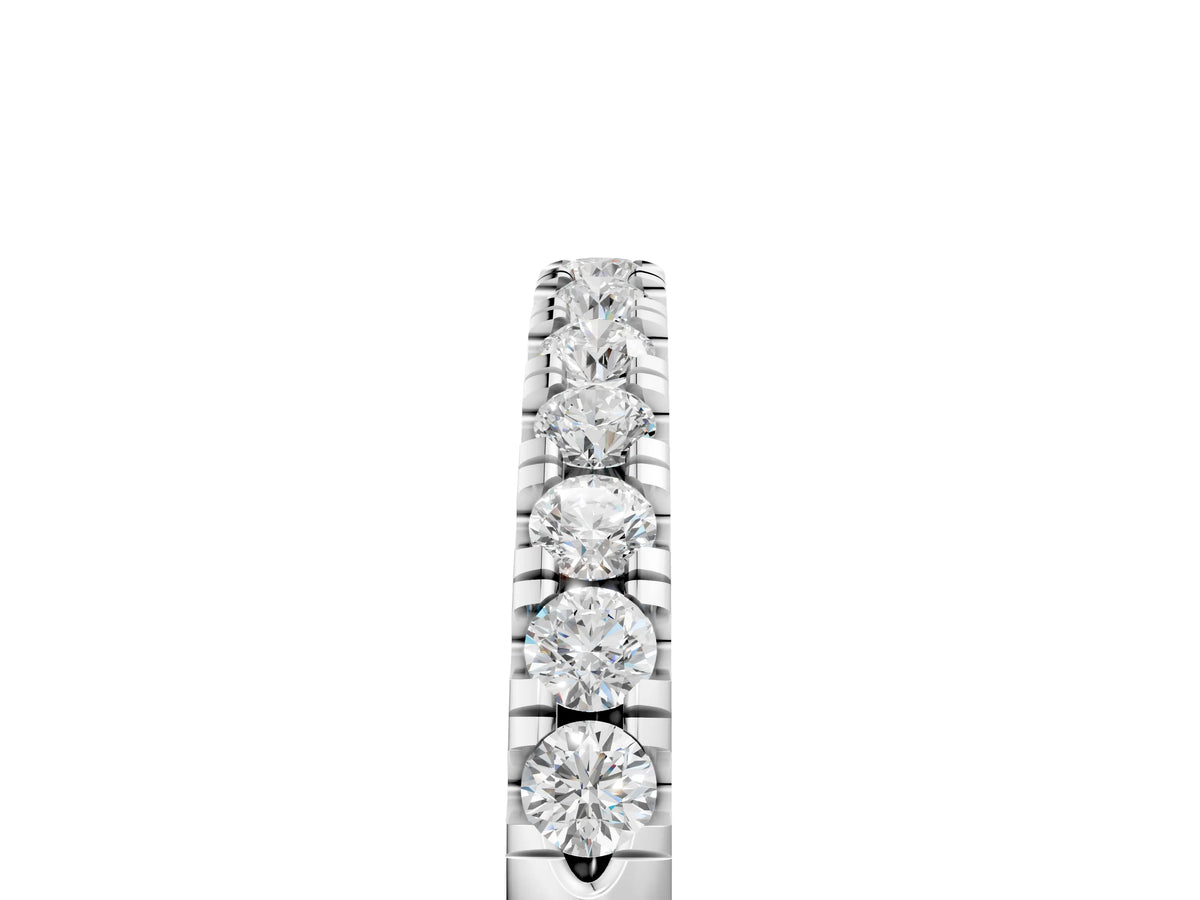 White gold Round Diamond Pavé Eternity Band_5