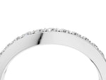 White gold Round Diamond Pavé Set Curved Eternity Band_4