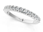 White gold Round Diamond Pavé Set Half Eternity Band_1