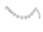 White gold Round Diamond Pavé V-Shaped Contour Band with Shared Prong Setting_1