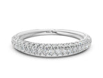 White gold Round Diamond Pave Set White Gold Eternity Band_12