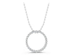 White gold Round Diamond Prong Set Eternity Pendant_1