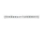 White gold Round Diamond Tennis Bracelet with Channel Setting and Box Clasp